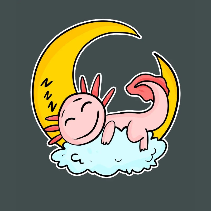 Sleeping axolotl