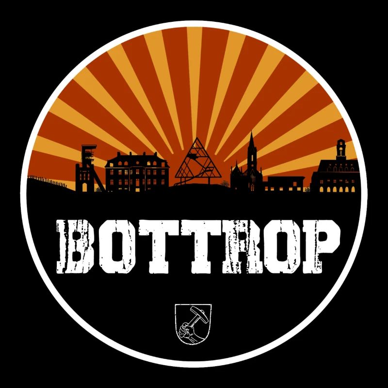 Bottrop Retro Skyline