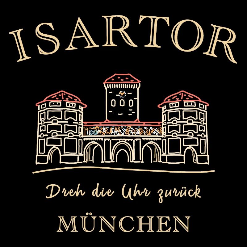 Munich, Isartor, Left-handed tower clock