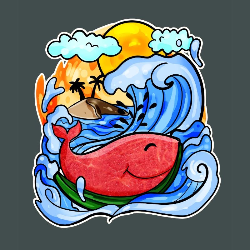 Wassermelone Wal