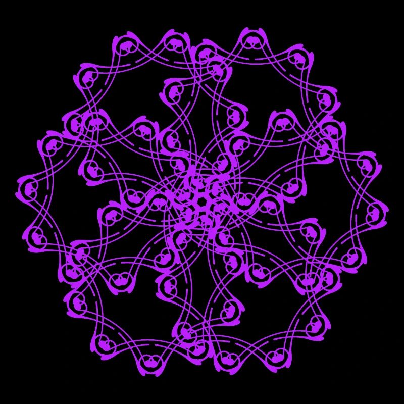 Random patterns circled