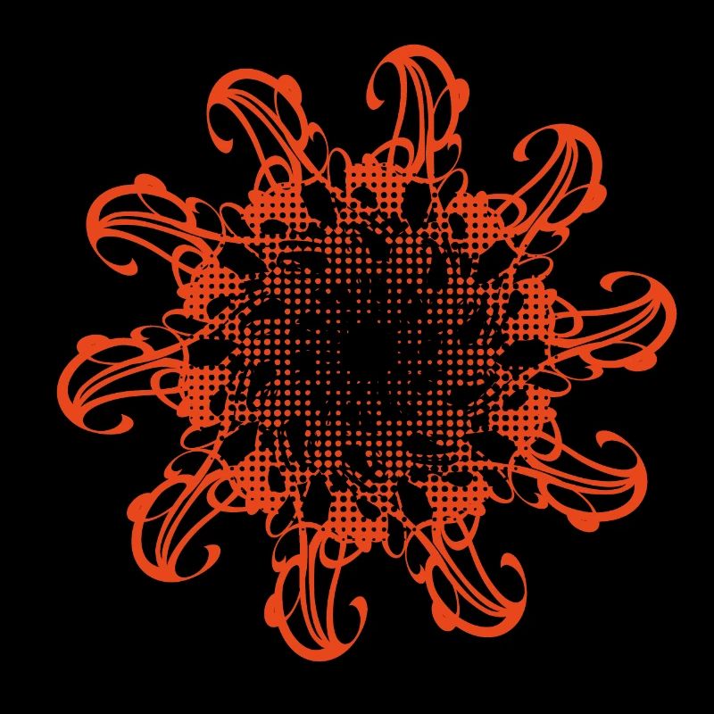 Random patterns rotated and dotted