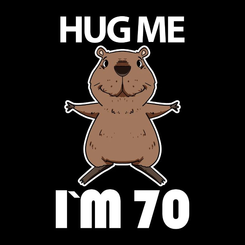 70 birthday - 70 years - hug