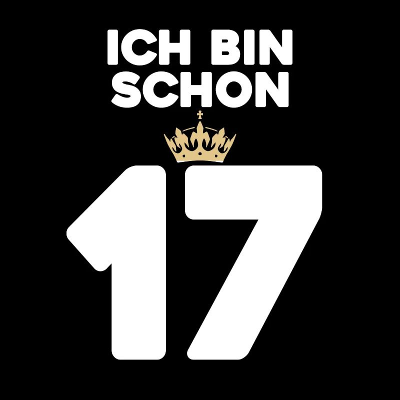 17. Geburtstag Geschenk - 17 Jahre mit Krone