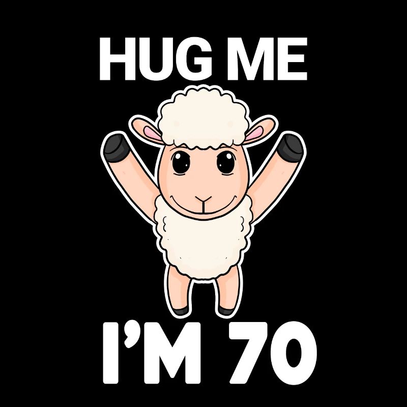 70 birthday - 70 years - hug