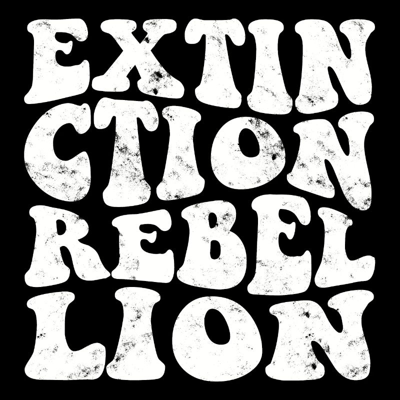 Extinction Rebellion Rétro blanc