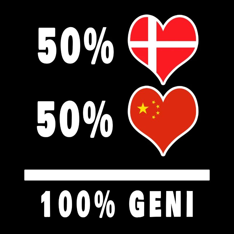 Chine et Danemark 100% drapeau de génie