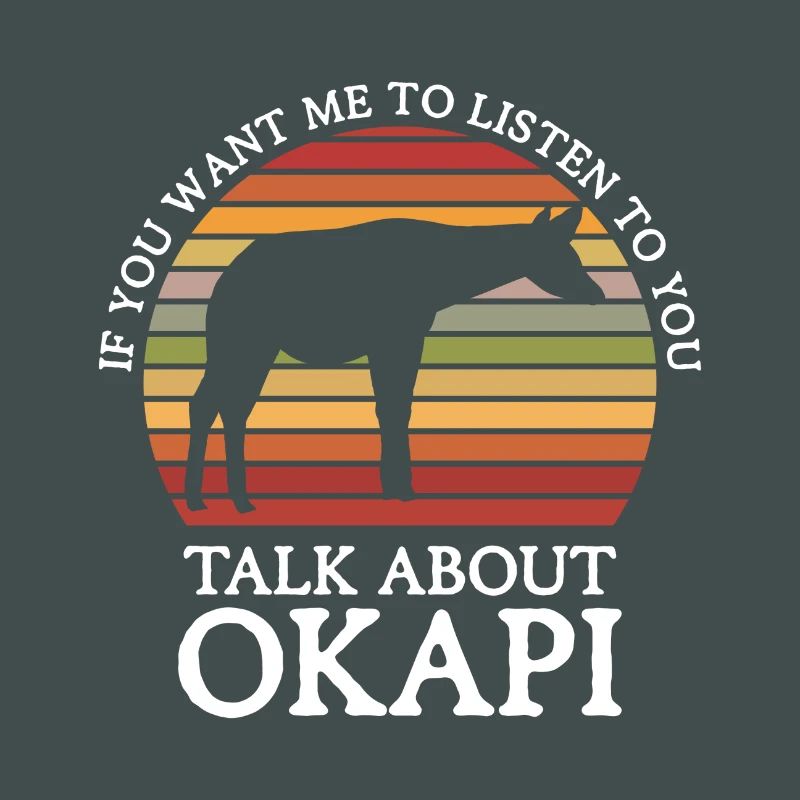 Okapi between forest and wilderness