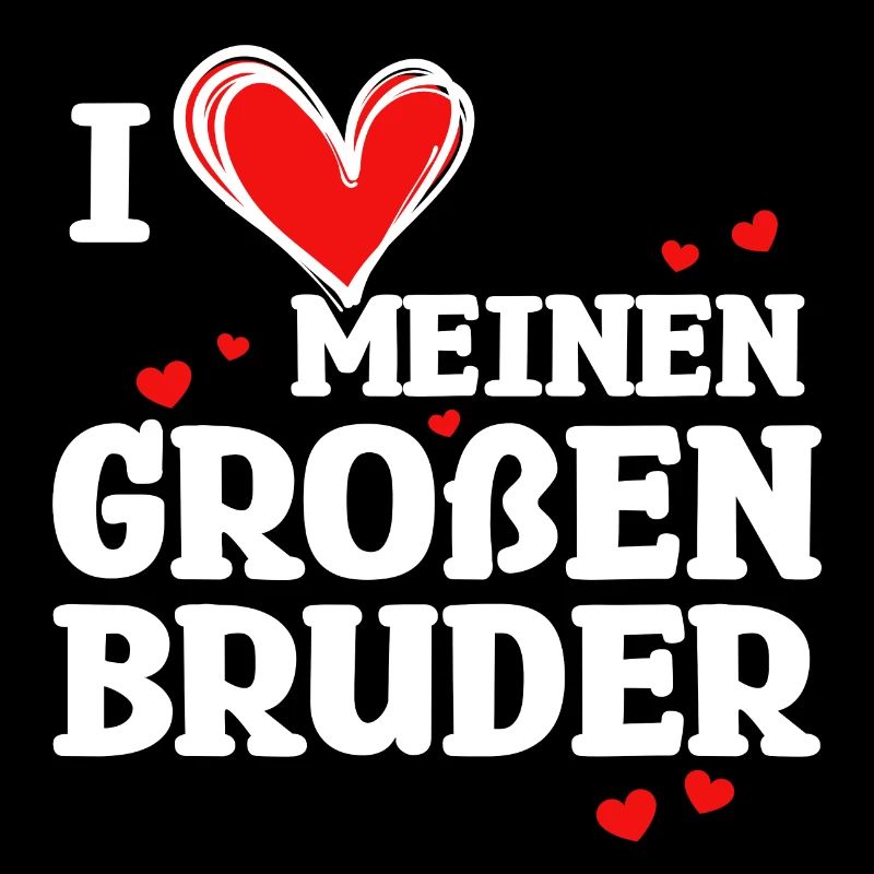 Herz Stolzer Großer Bruder Statement Bruderherz