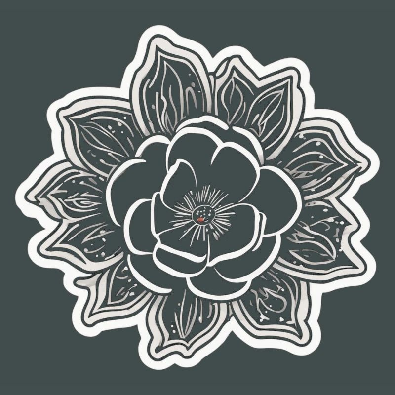 La beauté et le charme d’une fleur monochrome