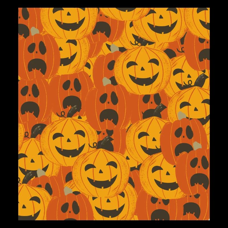 Spooky Pumpkins Halloween Pattern