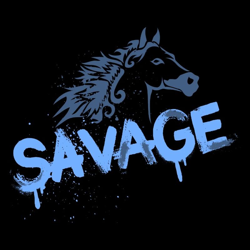 Conception de graffiti de cheval sauvage