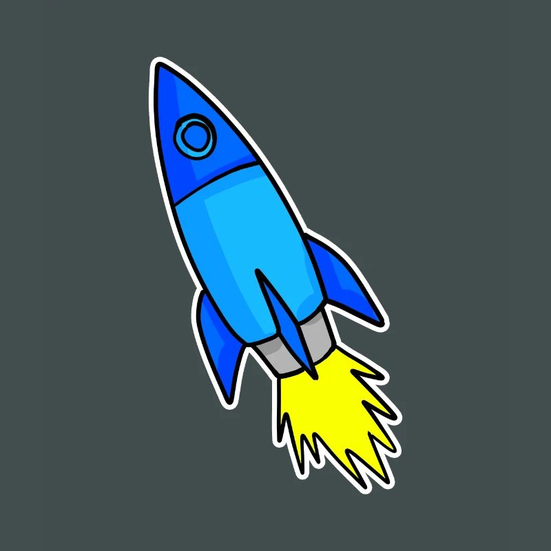 Fusée bleue