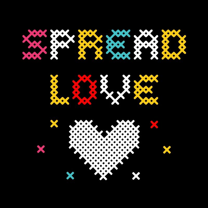 Love Pixel Heart Creative Design