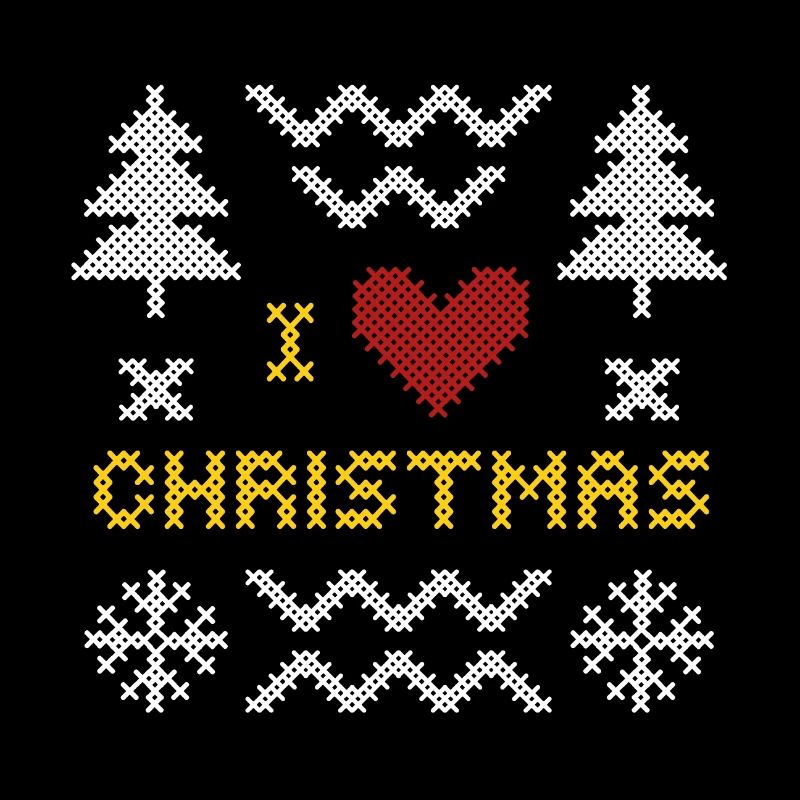 Christmas Heart Knit Pattern Design