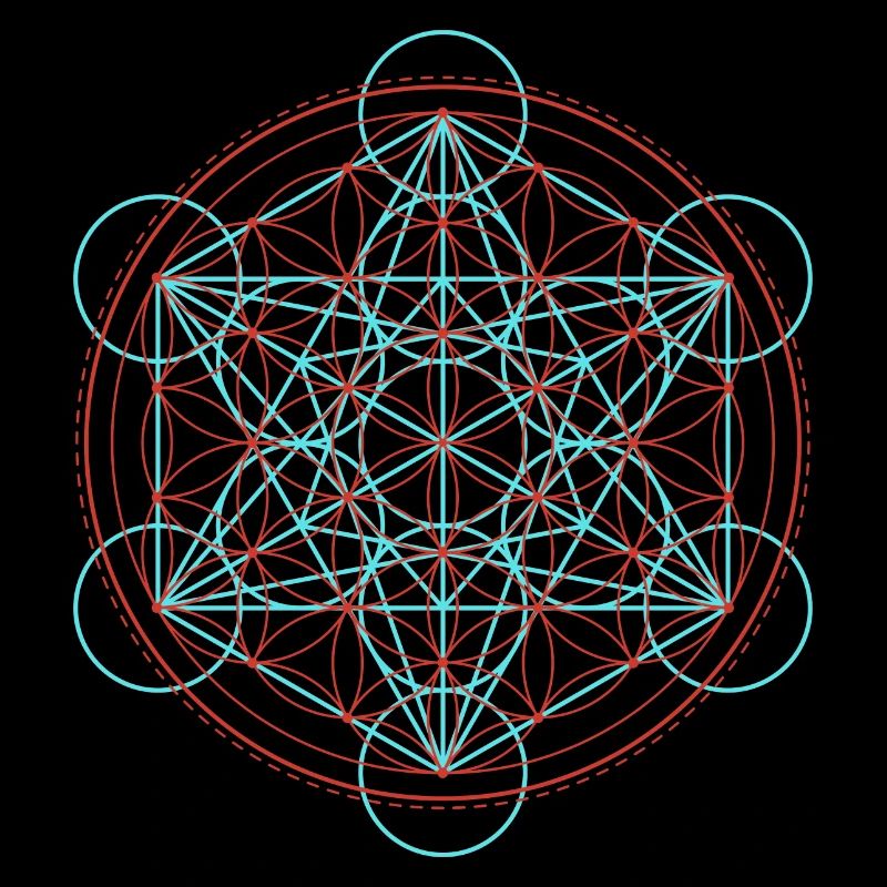 Lebendige Blume des Lebens Geometrie