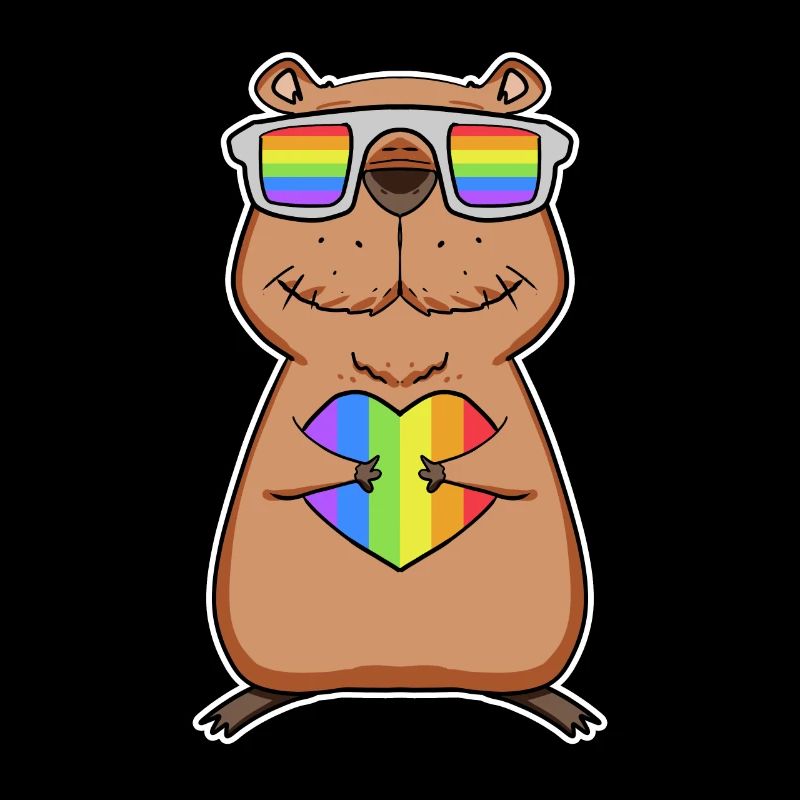 Capybara Capybara Rainbow