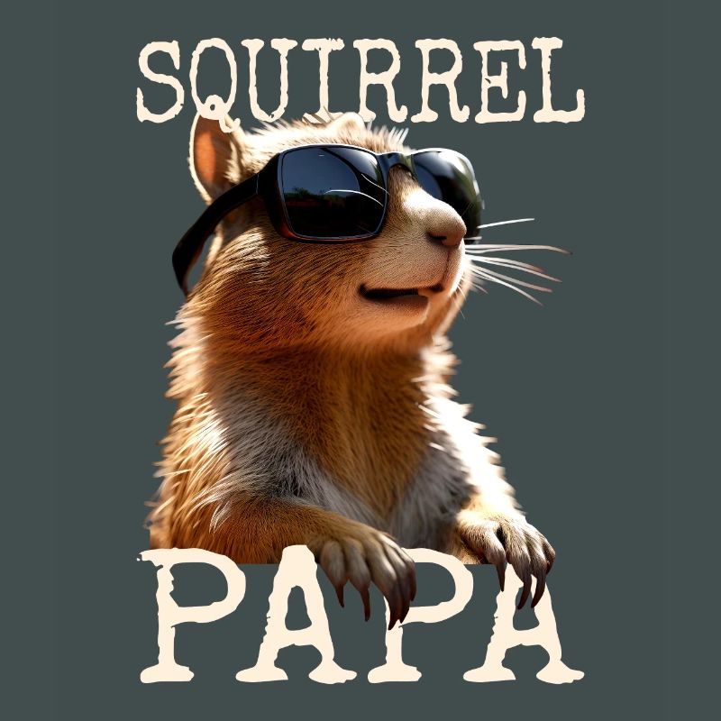 Squirrel Dad Squirrel Daddy Father's Day Dad Paps