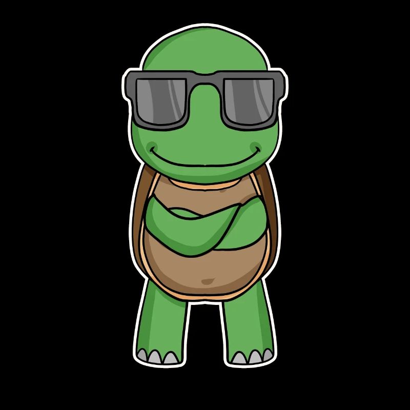 Schildkröte mit Brille
