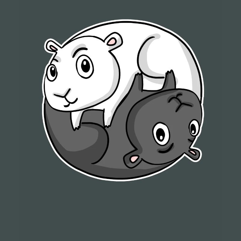 Cochon d’Inde Yin Yang Cochon d’Inde