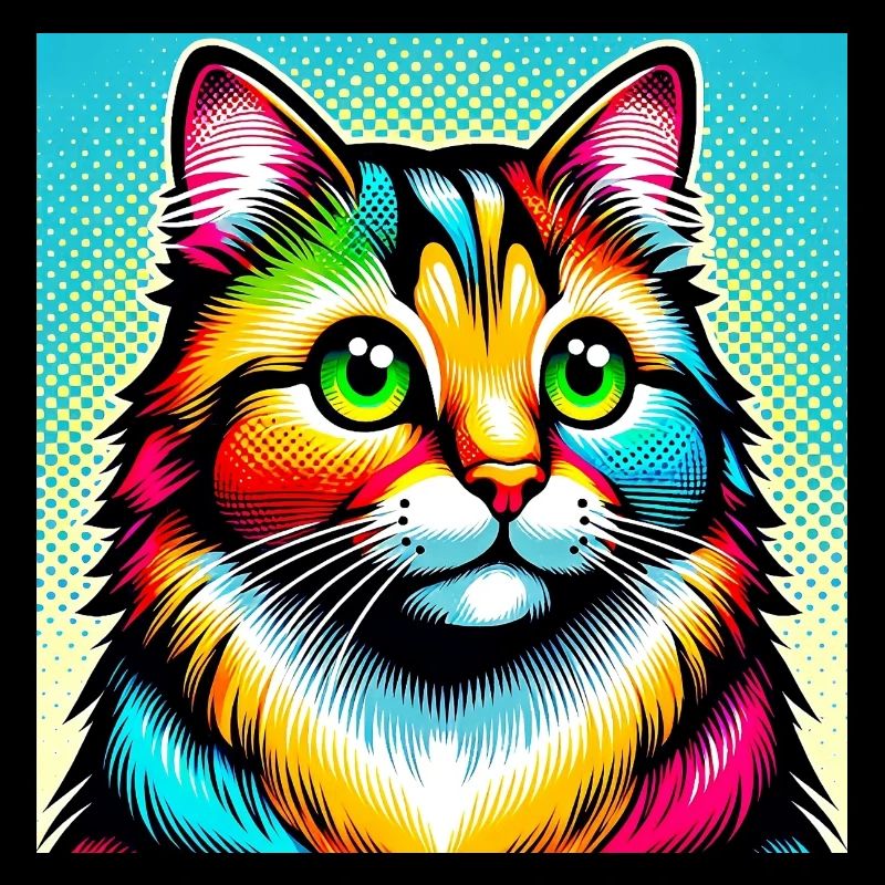 Cat Pop Art