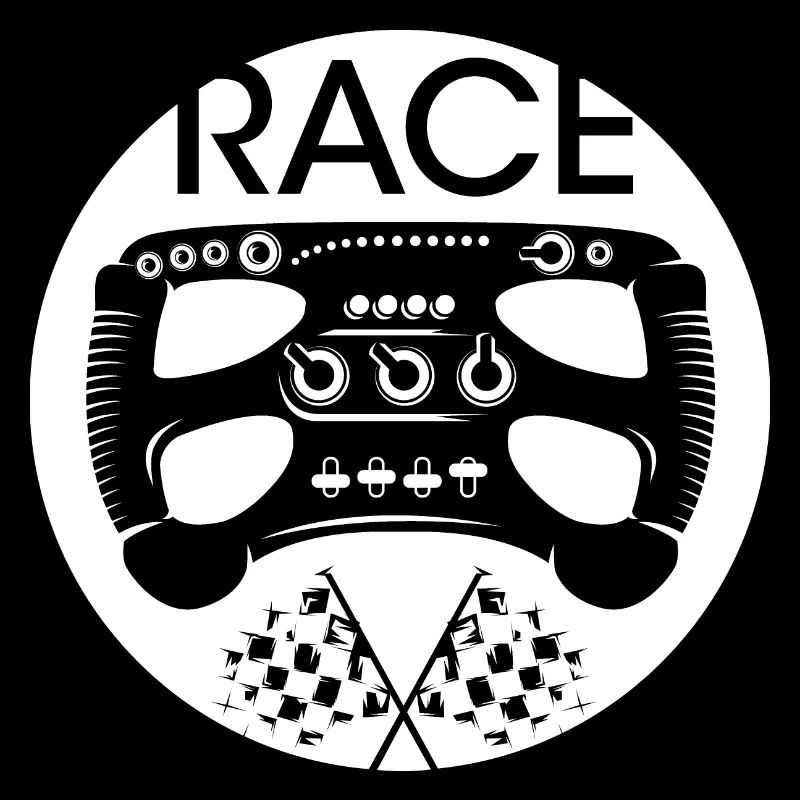 Race Steering Wheel Formula Logo Racing Cup Series