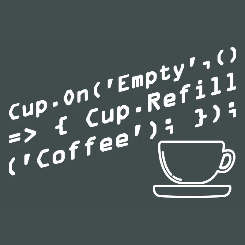 Programmers generate code from coffee