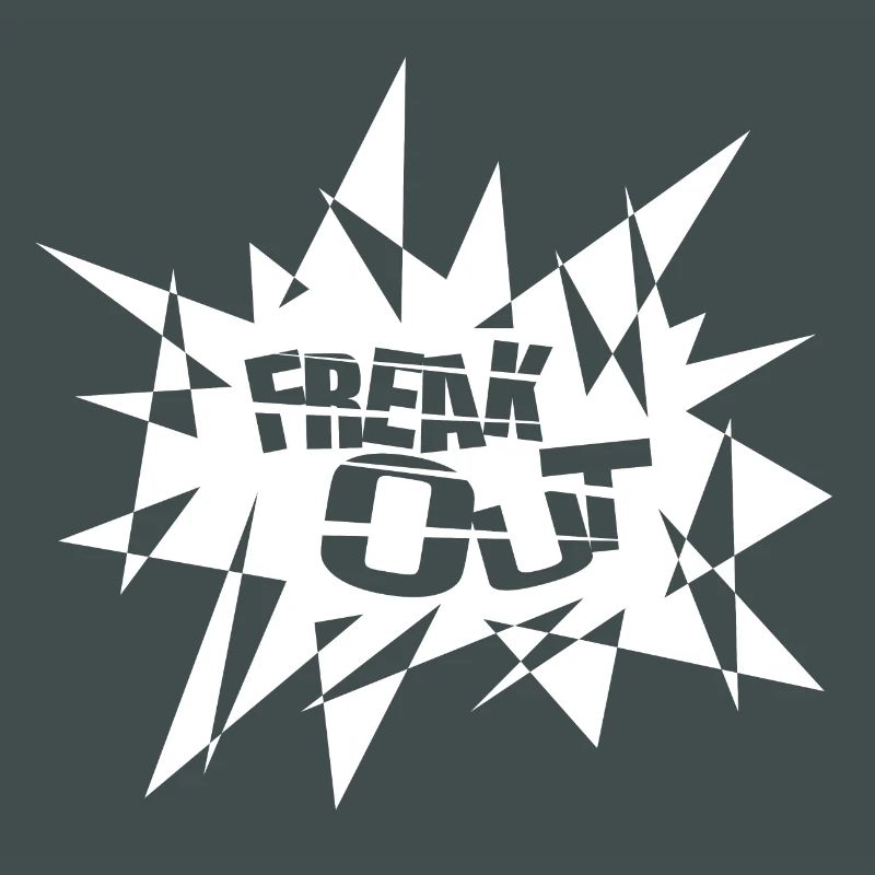 Angular Explosion Burst Text