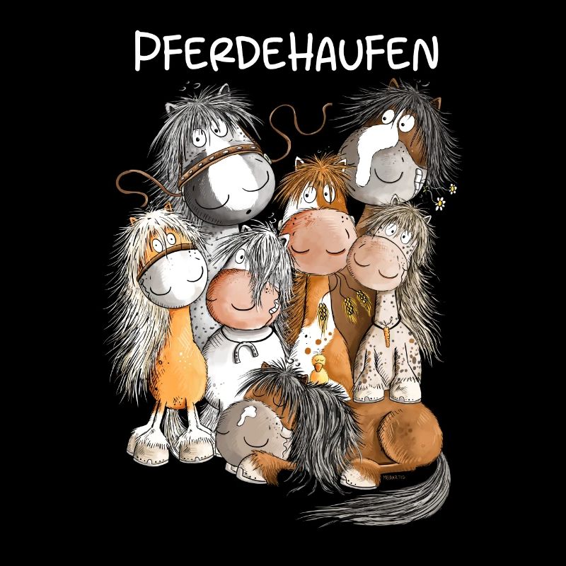 Pferdehaufen Pferde Team Herde Pferd
