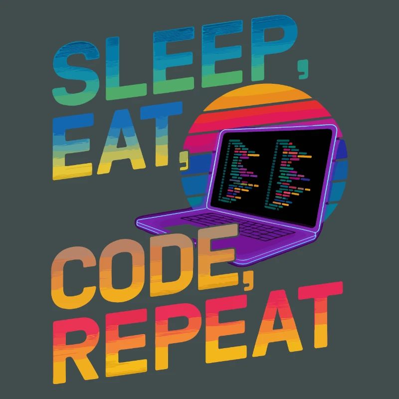Sleep Eat Code Repeat Geschenk für Coder