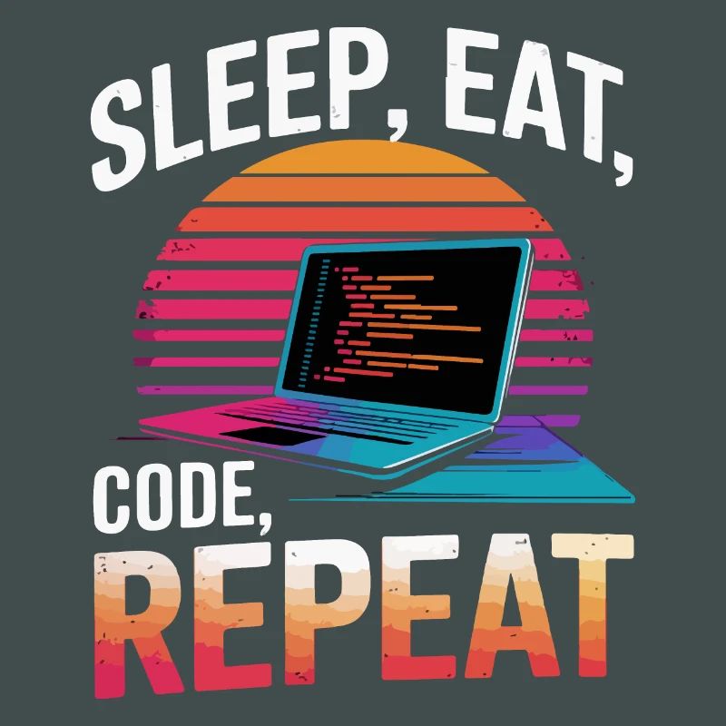 Sleep Eat Code Repeat Gift Programmeur Développeur