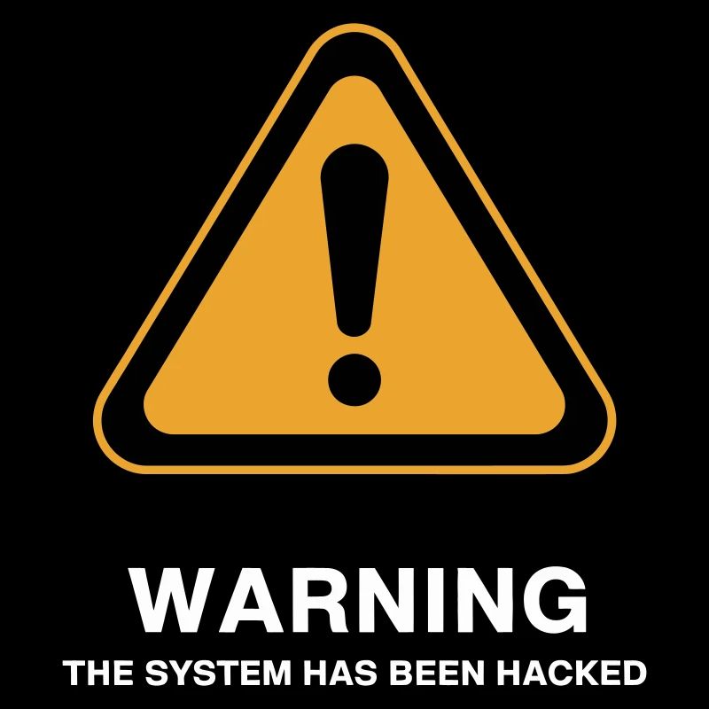 Icône d’avertissement du système piraté