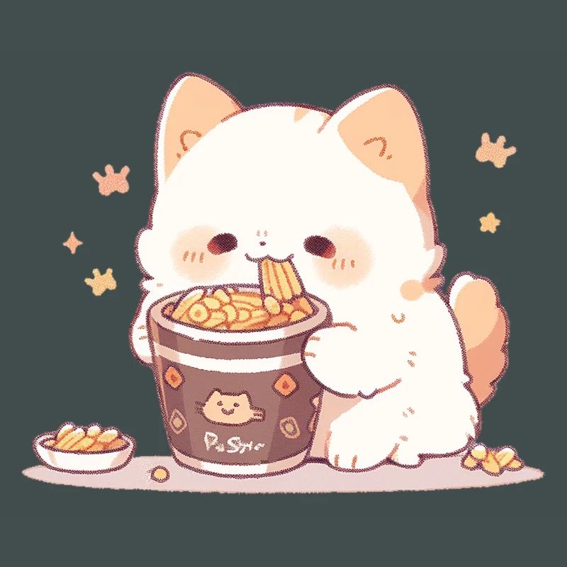 Chats spaghetti - Le chat s’amuse avec le passé