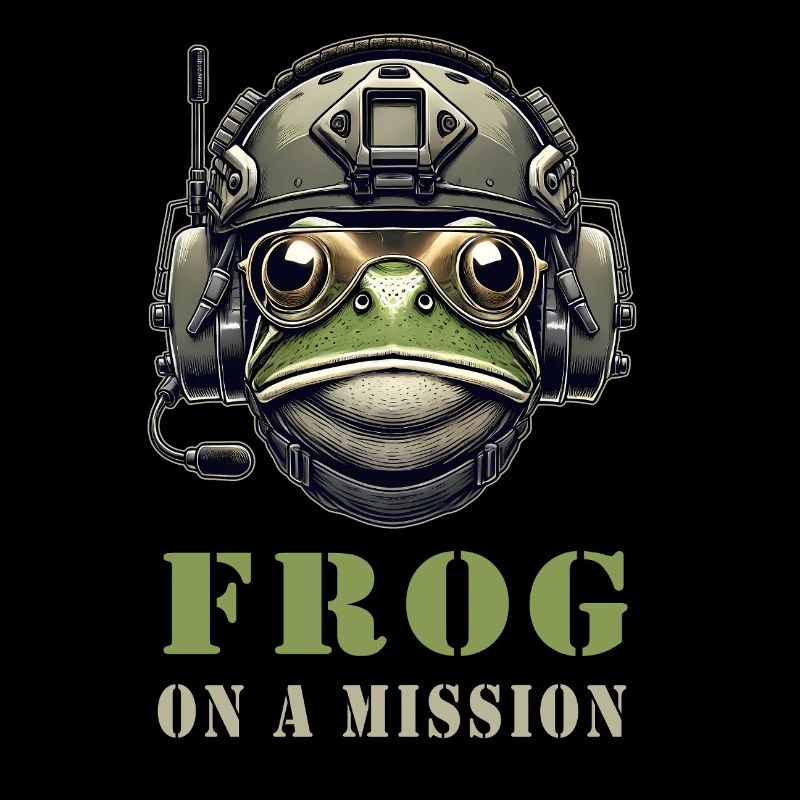 Military frog in action