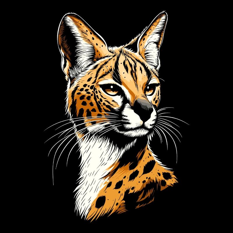 Serval Raubkatze Afrika Savannah Leopard Katzen