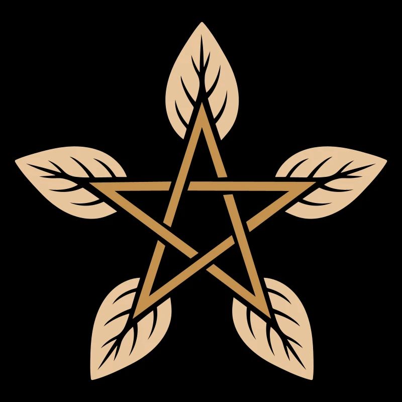Leaf Pentagram - Nature & Elemental Magic