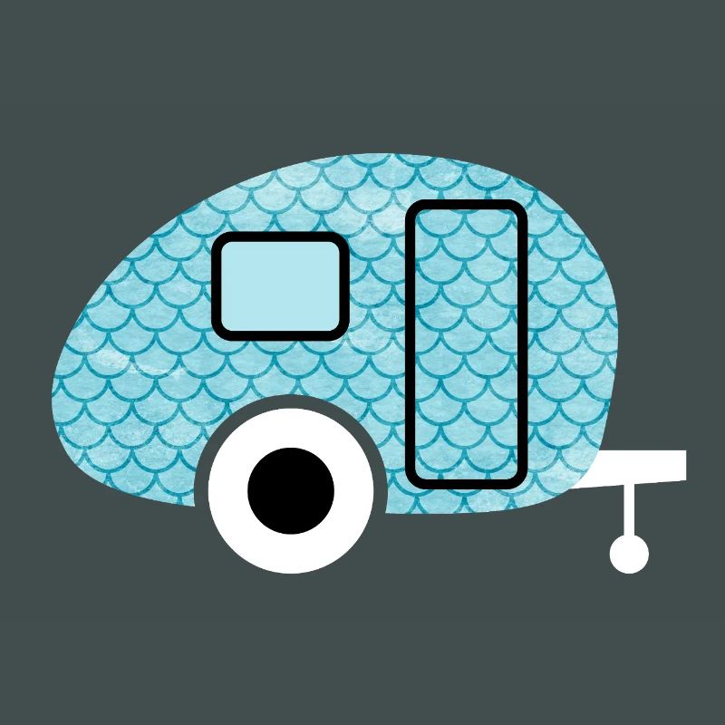 Caravan Fish Camping Caravan Shed Pattern
