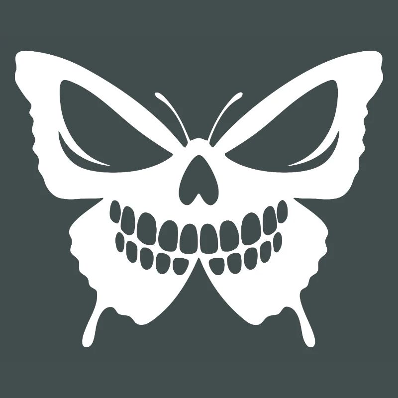 Conception complexe de crâne de papillon