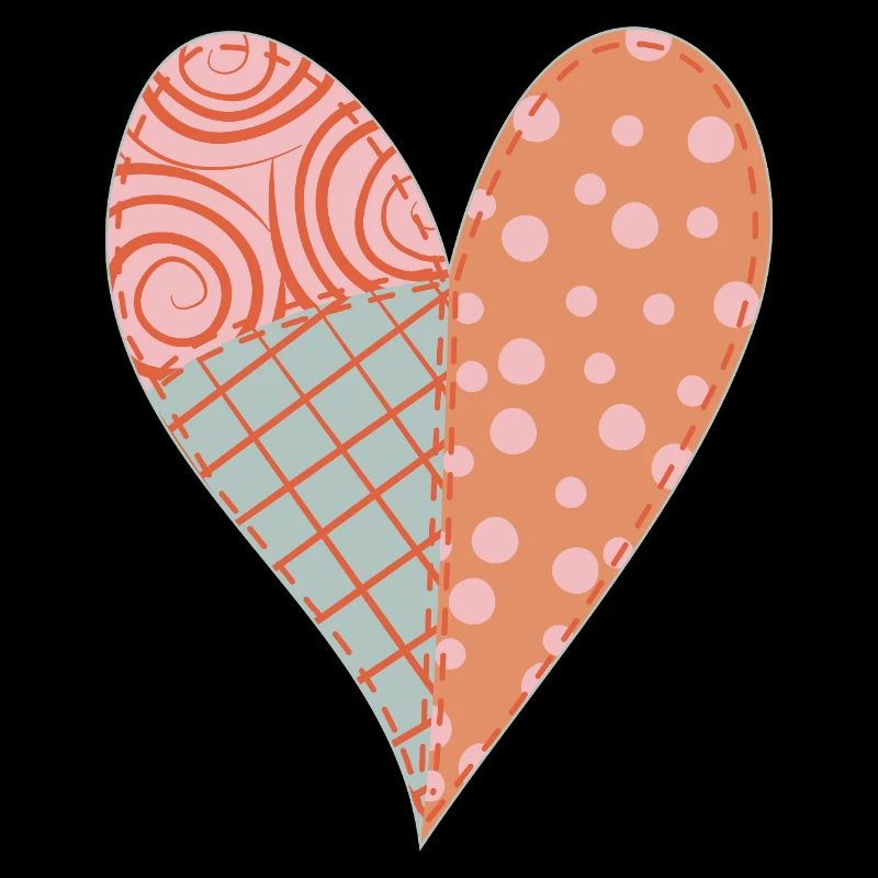 Patchwork Herz Nr. 4