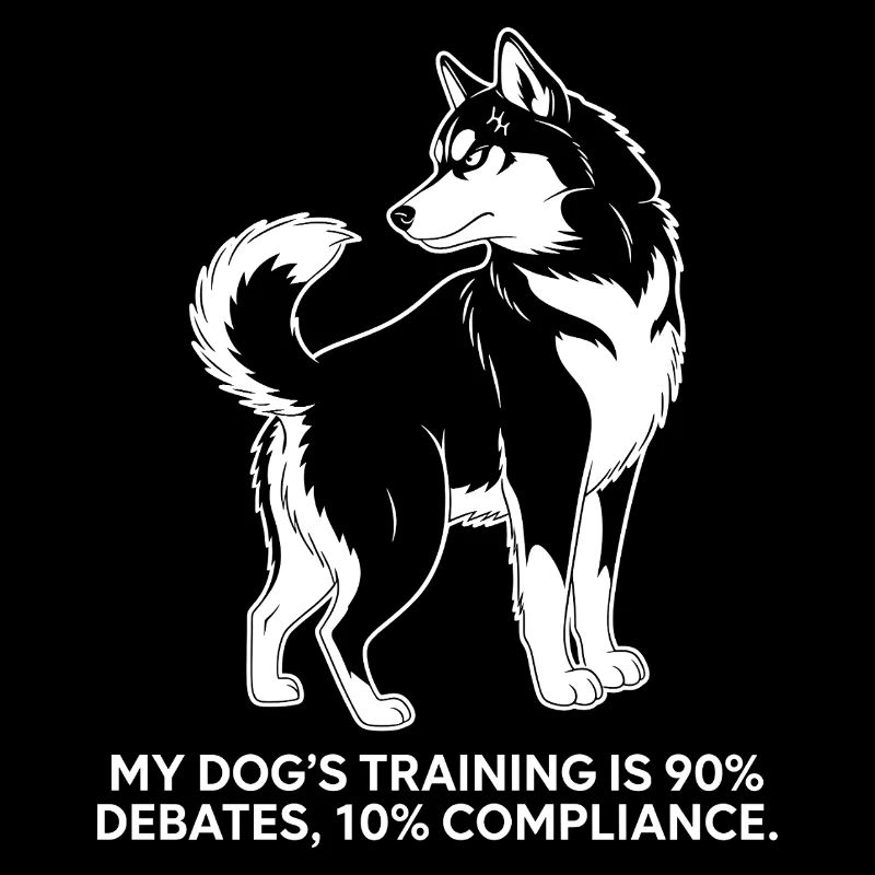 Debattierender Hund