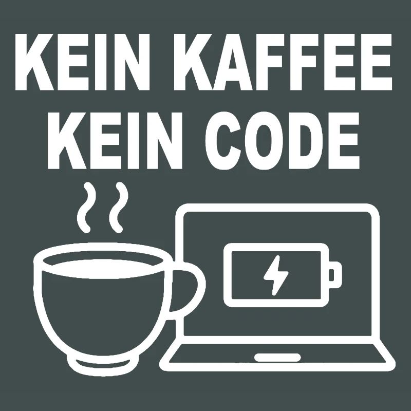 Kein Kaffee Kein Code - Conception de programmeur amusant
