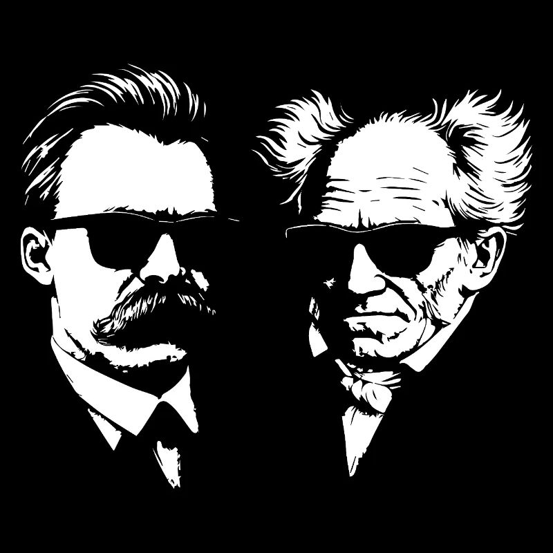 Die deutschen Philosophen Nietzsche und Schopenhhauer