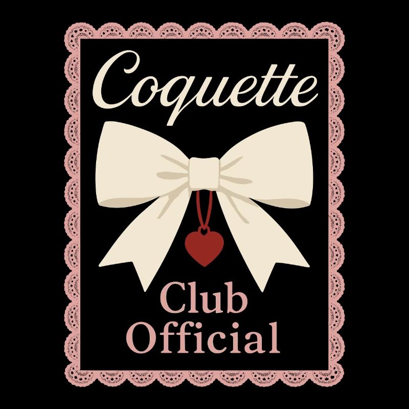 Coquette Aesthetic Bow Pattern Girly Pastel