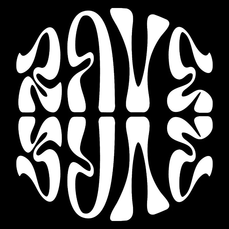 Conception typographique de musique rave