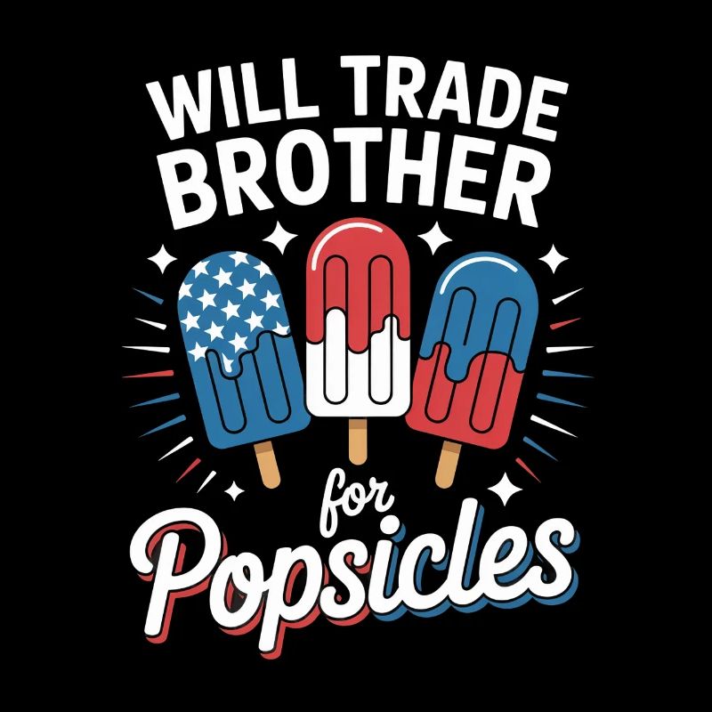  Trade Brother for Popsicles Independence Day 4th