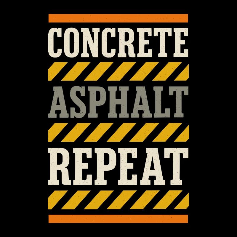 Road Construction Team Asphalt Concrete Team