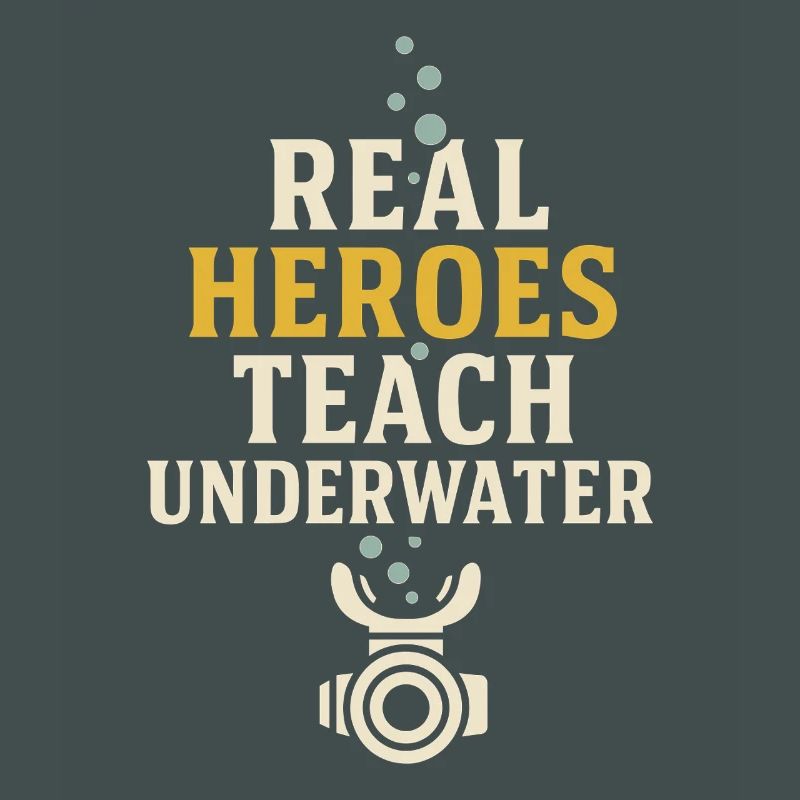 Scuba Instructor Dive Crew Pride Teaching