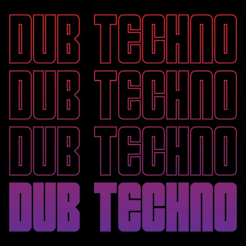 Dub Techno Neon Gradient Grid