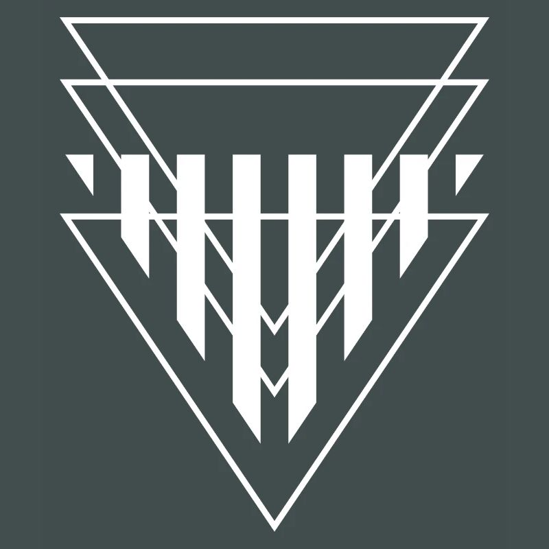 Triangular Crest Geometric Print