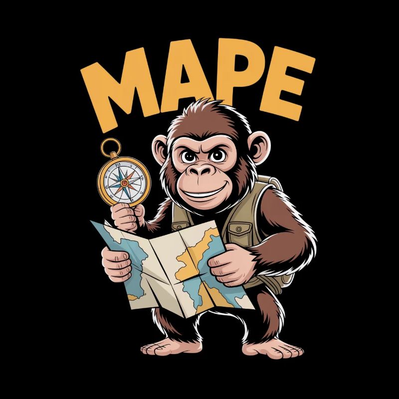 MAPE Adventure Monkey Compass Map Explorer